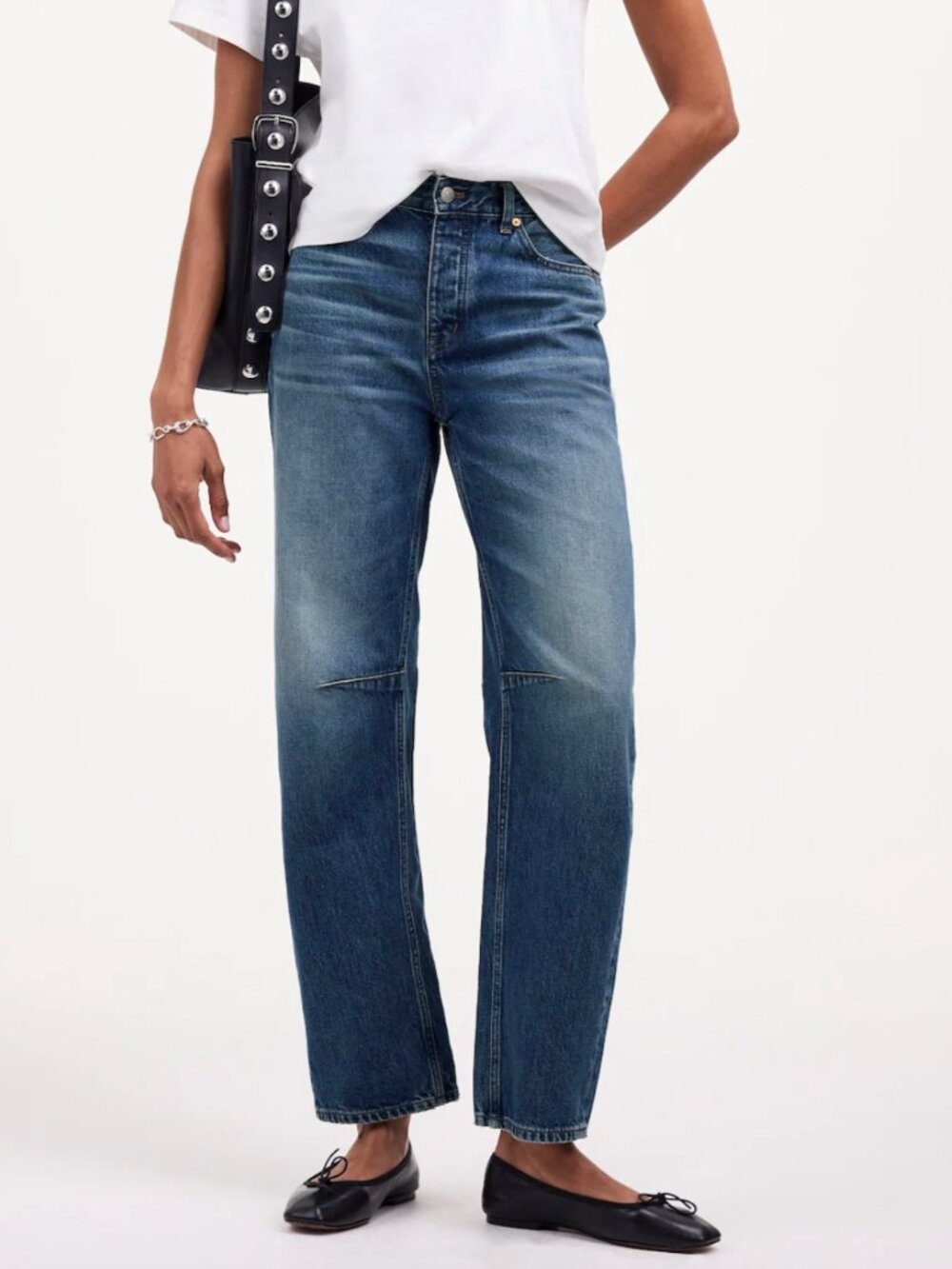 Madewell Darted Barrel-Leg Jean